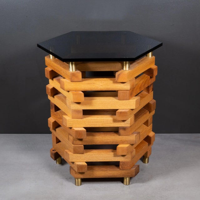 Split Rail Side Table-Like New | Chairish