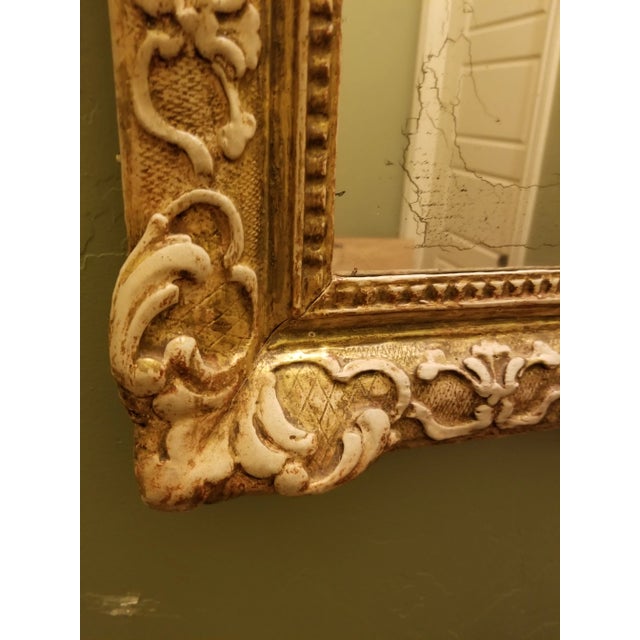 Antique French Giltwood and Gesso Mirror For Sale - Image 9 of 12