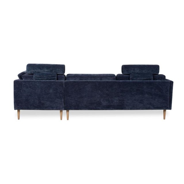 Fabric Osaka Corner Sofa in Blue with Headrests Manual Function from BoConcept For Sale - Image 13 of 16
