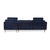 Fabric Osaka Corner Sofa in Blue with Headrests Manual Function from BoConcept For Sale - Image 13 of 16