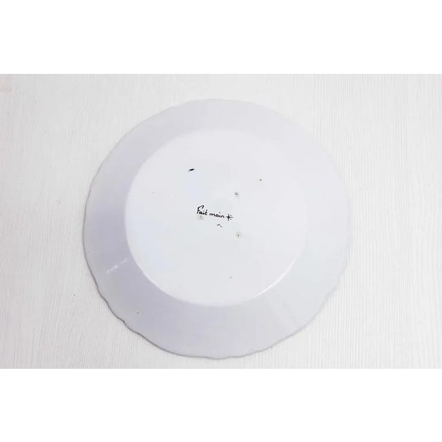 Revolutionary plate in Nevers earthenware Beautiful copy of 18th century plates. Plate with hand-painted decoration,...