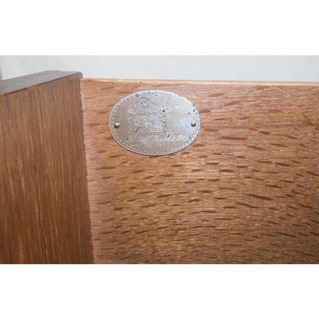 Mid-Century Modern Baker Fruitwood 72" Long 9 Drawers Dresser Credenza Cabinet MINT! For Sale - Image 3 of 18