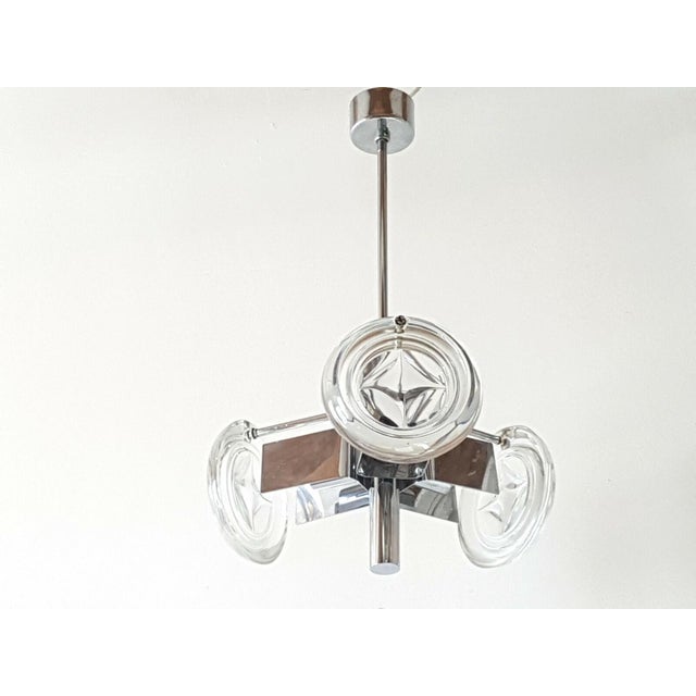 Good overall condition, with normal signs of wear, one glass disc has a minor chip. Height 55 cm. Length 32 cm. Width 32...