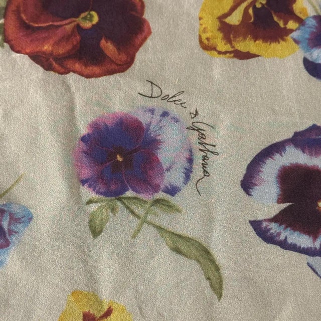 21st Century Dolce & Gabbana Animalier and Flower Silk Scarf For Sale - Image 6 of 7