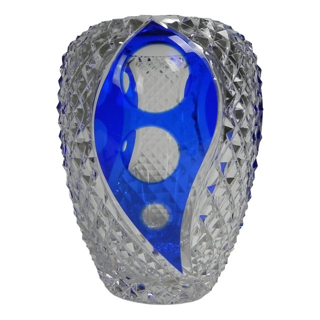 Number 136-180 Vase by Xavier Crespo for Val Saint Lambert, 1990s For Sale