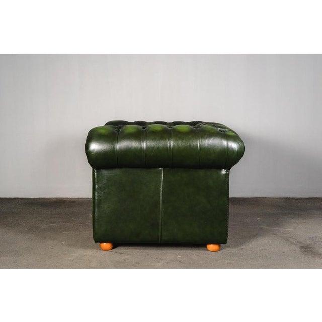 Vintage Chesterfield-Style Lounge Chair For Sale - Image 4 of 18