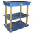 One drawer, three tier stand on casters designed by James Mont. Provenance: Ellis Orlowitz, King Cole penthouse, Miami,...