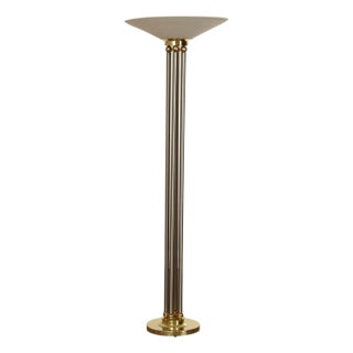 Relco Italian Modern Torchiere Floor Lamp For Sale