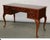 1970s Queen Anne Mahogany Writing Desk on Pad Feet W/Ball and Claw Chair For Sale - Image 4 of 11