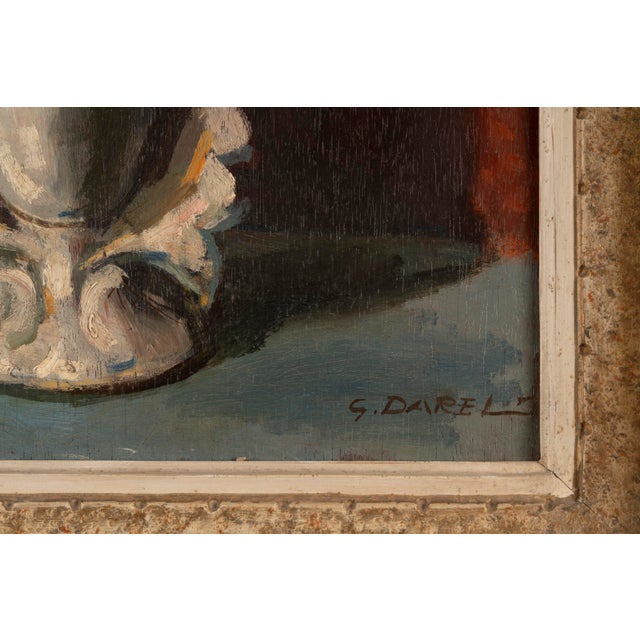 1940s Georges Darel, Flowers No.2, 1941, Oil on Panel For Sale - Image 5 of 14