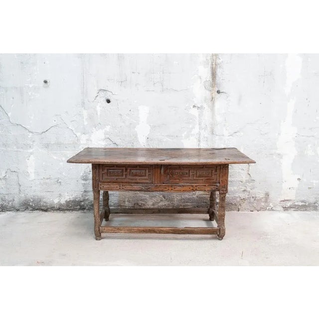 17th Century Philip IV Spanish Table with Carved Herrerian Decor For Sale - Image 10 of 10