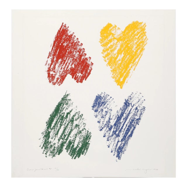 Cross Your Heart, Micaela Myers Lithograph, Titled, Dated, Signed and Numbered in Pencil For Sale