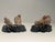 Set of 2 Vintage Chinese Buddist Art Hand Carved Stone Figurines For Sale - Image 4 of 7