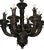 Pair of Monumental French Neoclassical Bronze Chandeliers, Late 19th Century. For Sale - Image 4 of 6