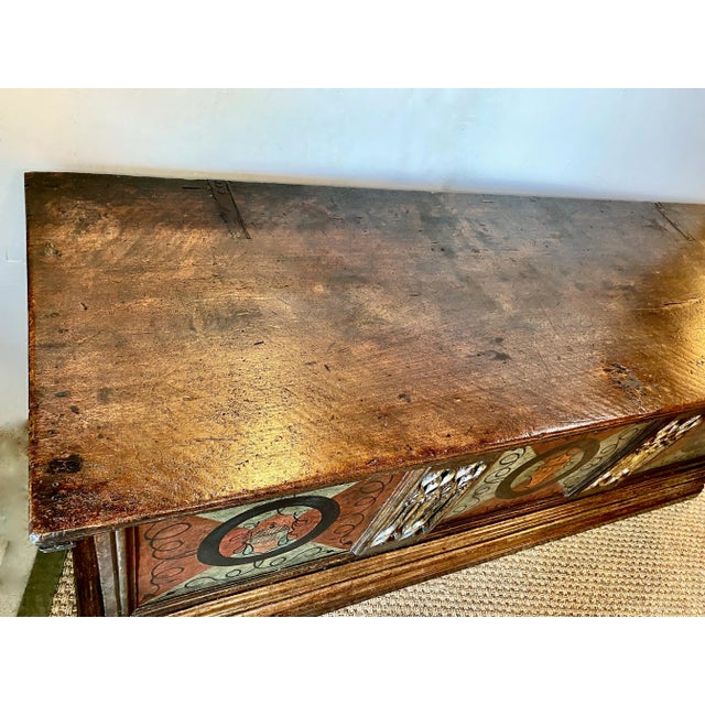 Brown Early 17th Century Italian Cassone For Sale - Image 8 of 12