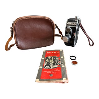 Vintage Paillard Bolex B8 Cine Movie Camera With Case For Sale