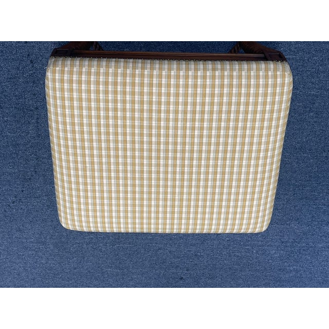 William Switzer Barley Twist Ottoman With Hooved Feet For Sale - Image 14 of 15