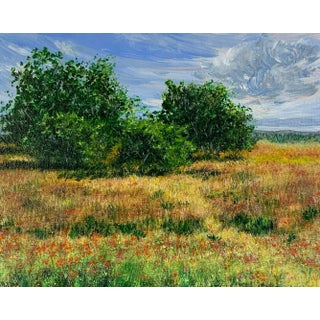 "Spring Pathways" Original Impressionist Style Landscape Painting by Deb Bossert For Sale