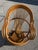 Wood Vintage Rattan Swivel Rocker Lounge Chairs and One Ottoman Set For Sale - Image 7 of 18