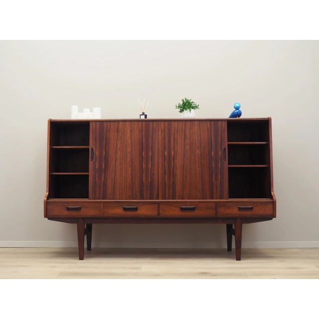 Vintage Danish Rosewood Highboard, 1960s For Sale - Image 3 of 13
