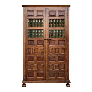 19th Century Cupboard or Cabinet, Walnut, Castillian Influence, Spain, Restored For Sale