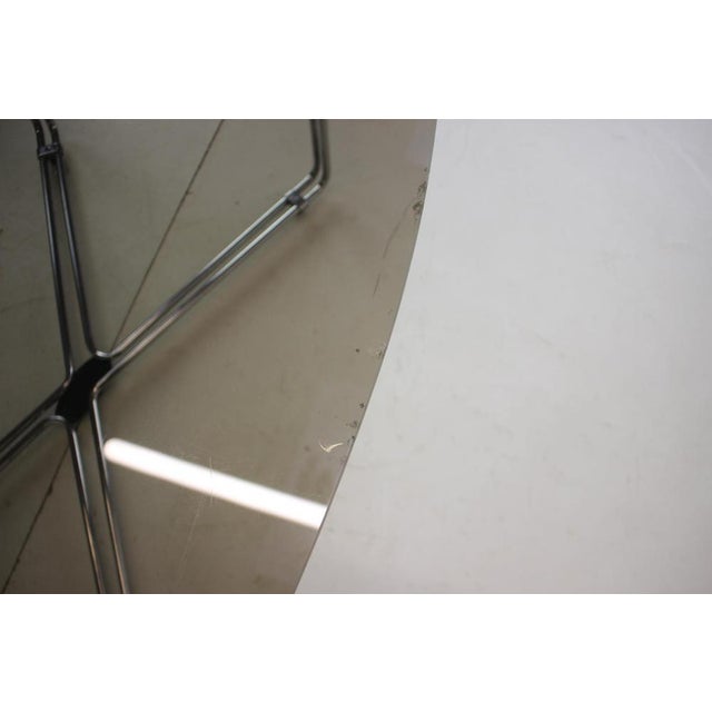 Mid-Century Chrome and Glass Dining Table, Italy, 1970s For Sale - Image 13 of 15