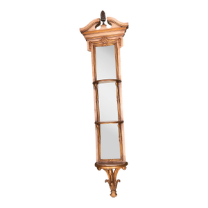 Georgian Silver and Gold Mirror Hanging Wall Shelf Etagere