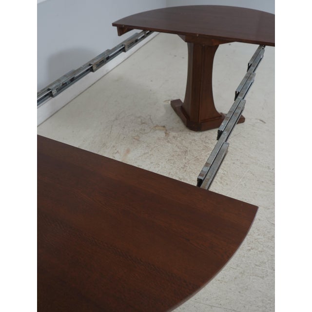 Stickley Round Mission Oak 52 Inch Dining Room Table For Sale - Image 9 of 18