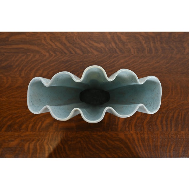 Mid 20th Century Vintage Art Deco Glazed Ceramic American Art Pottery Gladiola Vase by Brush McCoy For Sale - Image 5 of 12