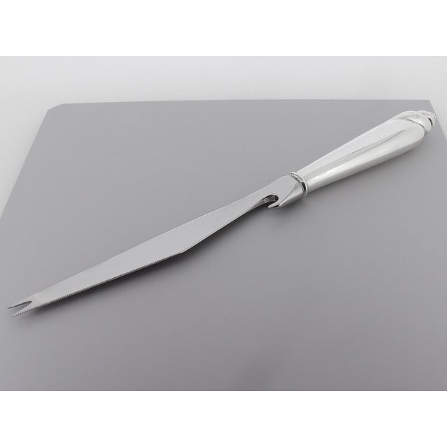Modern Tiffany & Co. 'Modern Shell' Pattern Hollow Handle Bar Knife by Angela Cummings For Sale - Image 3 of 10