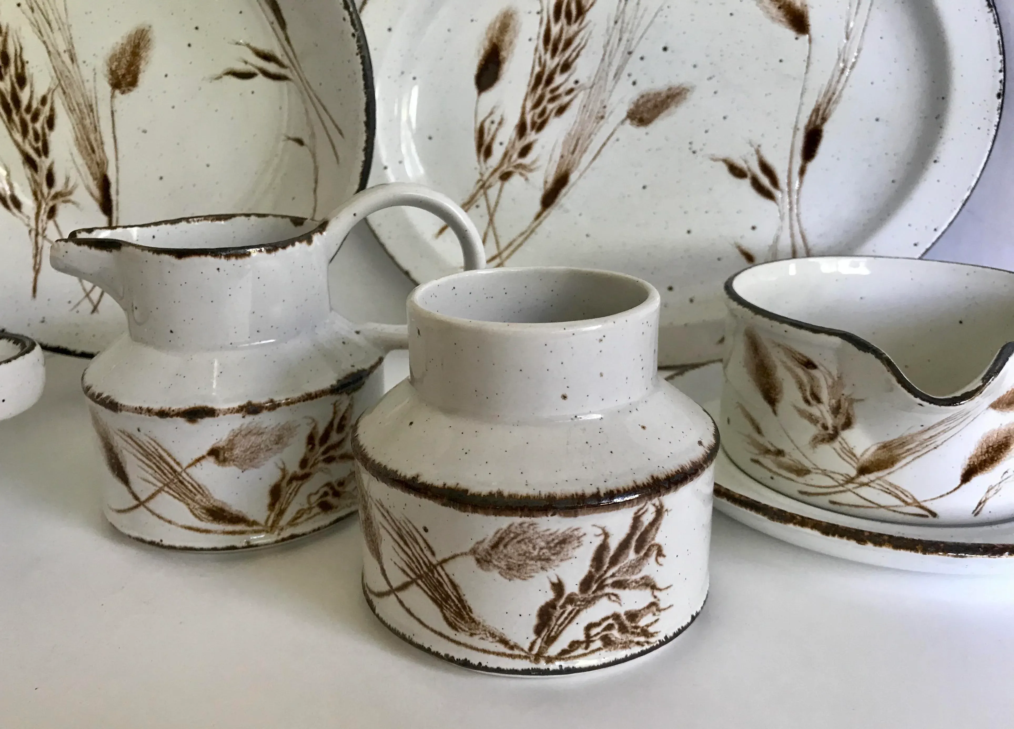 1960's Midwinter Stonehenge English Pottery Serving Set - 7 Pieces