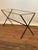 Gabriella Crespi Patinated Square Stock Steel Saw Buck Console Table For Sale - Image 4 of 11