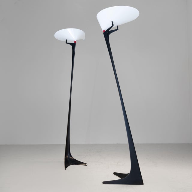 Montjuic Floor Lamps by Santiago Calatrava for Artemide, 1990, Set of 2, in Good conditions. Designed 1990 to 1999 I have...