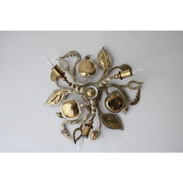 Hollywood Regency Brass Wall Lamp from Möller, 1980s For Sale - Image 9 of 9