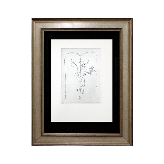 Abstract Paul Klee Lithograph Ltd Edition “Fulfillment Angel" For Sale