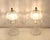 Vintage Bedside Lamps with Crystal Glass Base, 1970s, Set of 2 For Sale - Image 3 of 12