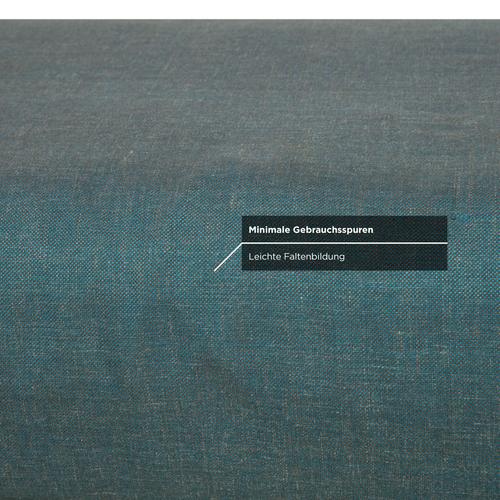 Grata Ottoman in Petrol Blue Fabric from Rolf Benz For Sale - Image 4 of 7