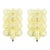Pair of Mid-Century Modern Amber Bubble Glass Wall Lamps by Helena Tynell for Limburg, Germany, 1960s For Sale
