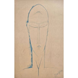 A. Modigliani, Testa di Cariatide / Caryatid Head For Sale