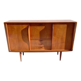 Teak Highboard by H.W. Klein for Bramin, 1960 For Sale