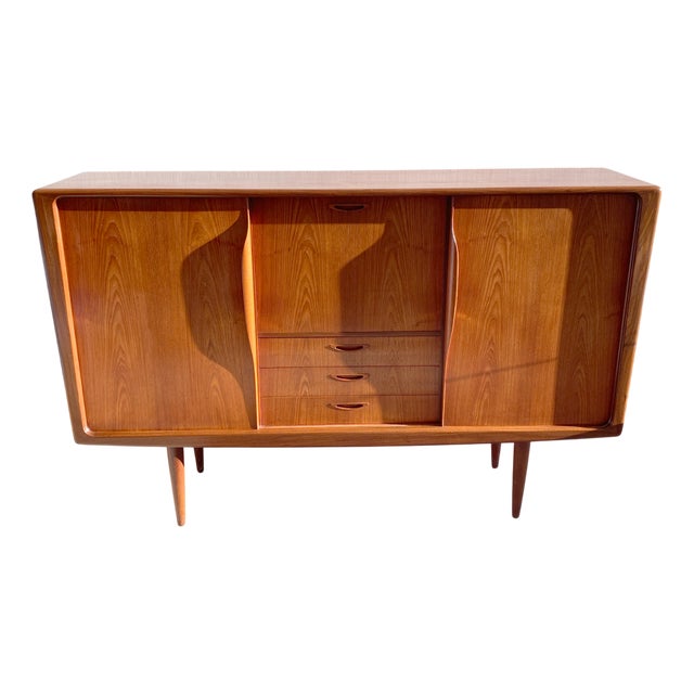 Teak Highboard by H.W. Klein for Bramin, 1960 For Sale