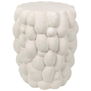 NOIR Hive Side Table, White Fiber Cement For Sale