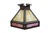 Victorian Antique Arts & Crafts Octagonal Caramel & Pink Slag Glass Panel Lamp Shade 17" For Sale - Image 3 of 15