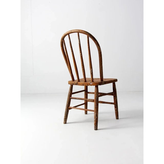 Farmhouse Late 19th Century Primitive Farmhouse Chair For Sale - Image 3 of 10