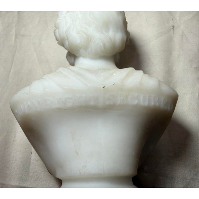 Antique Charles Sumner Figural Frosted Milk Glass Bust Paperweight Sculpture For Sale - Image 15 of 15