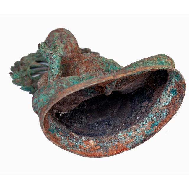 Vintage Metal Buddha Statue For Sale In Los Angeles - Image 6 of 8