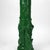 1930s Antique Chinese Figural & Foliate Jade Green Glazed Pottery Vase C1930 For Sale - Image 5 of 7