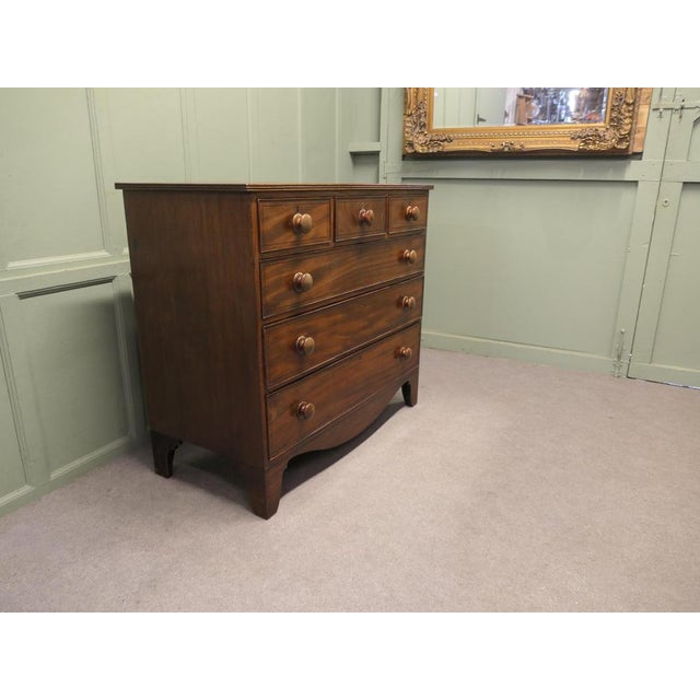 Brown Mahogany Chest of Drawers, 1790s For Sale - Image 8 of 9