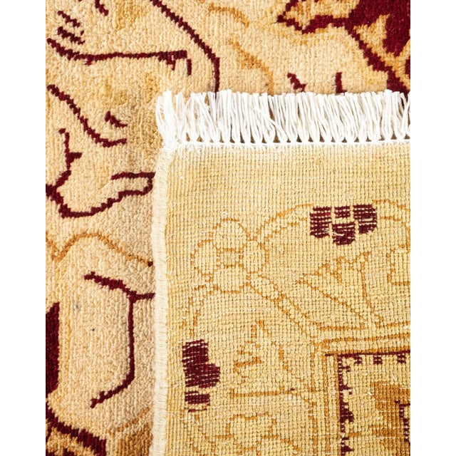 2000 - 2009 Mogul, One-of-a-Kind Hand-Knotted Area Rug in Ivory, 9' 0" x 11' 10" For Sale - Image 5 of 8