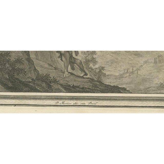 18th Century Pieter Mortier, Samson with the Jawbone and Samson Carries the Gates of Gaza, 1700, Engraving For Sale - Image 5 of 12